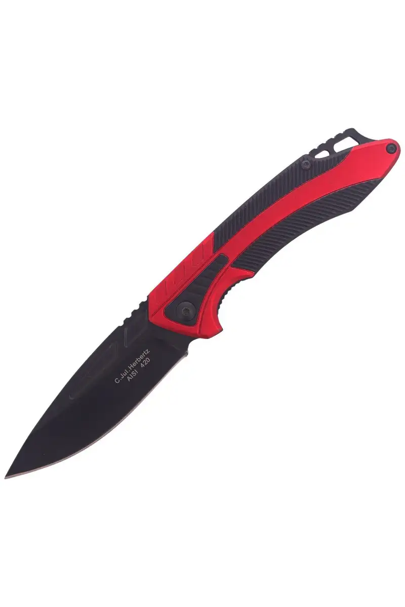 Nóż Herbertz Solingen Black / Red Aluminium, Black