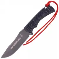 Nóż Muela Crusader Black Micarta, Black Blade 125m