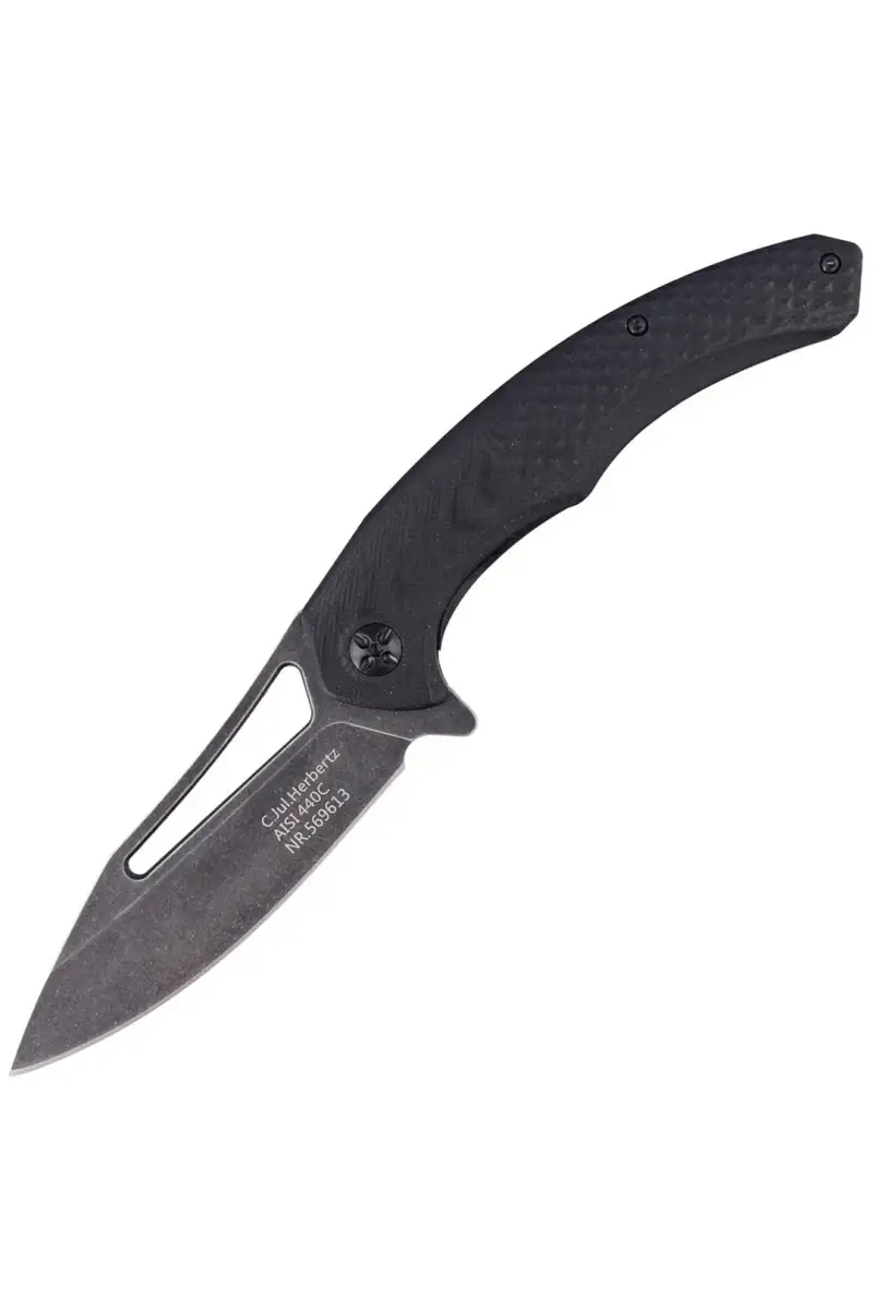 Nóż Herbertz Solingen Black G10, Black 440C (56961