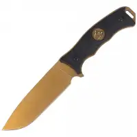 Nóż myśliwski Puma Solingen Wood, Gold Titanium Co