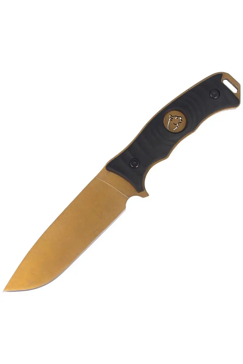 Nóż myśliwski Puma Solingen Wood, Gold Titanium Co
