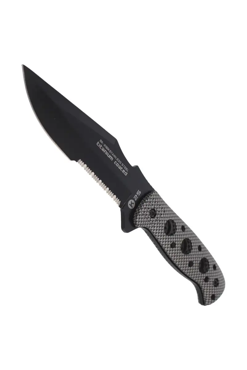 Nóż K25 Tactical Grey Aluminium, Black Titanium Co