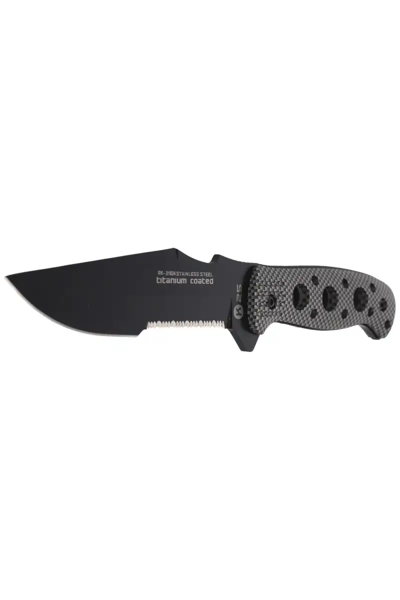 Nóż K25 Tactical Grey Aluminium, Black Titanium Co
