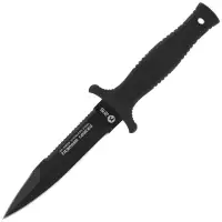 Nóż boot K25 Tactical Botero Black Rubber, Titaniu