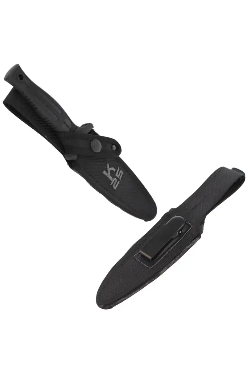 Nóż boot K25 Tactical Botero Black Rubber, Titaniu