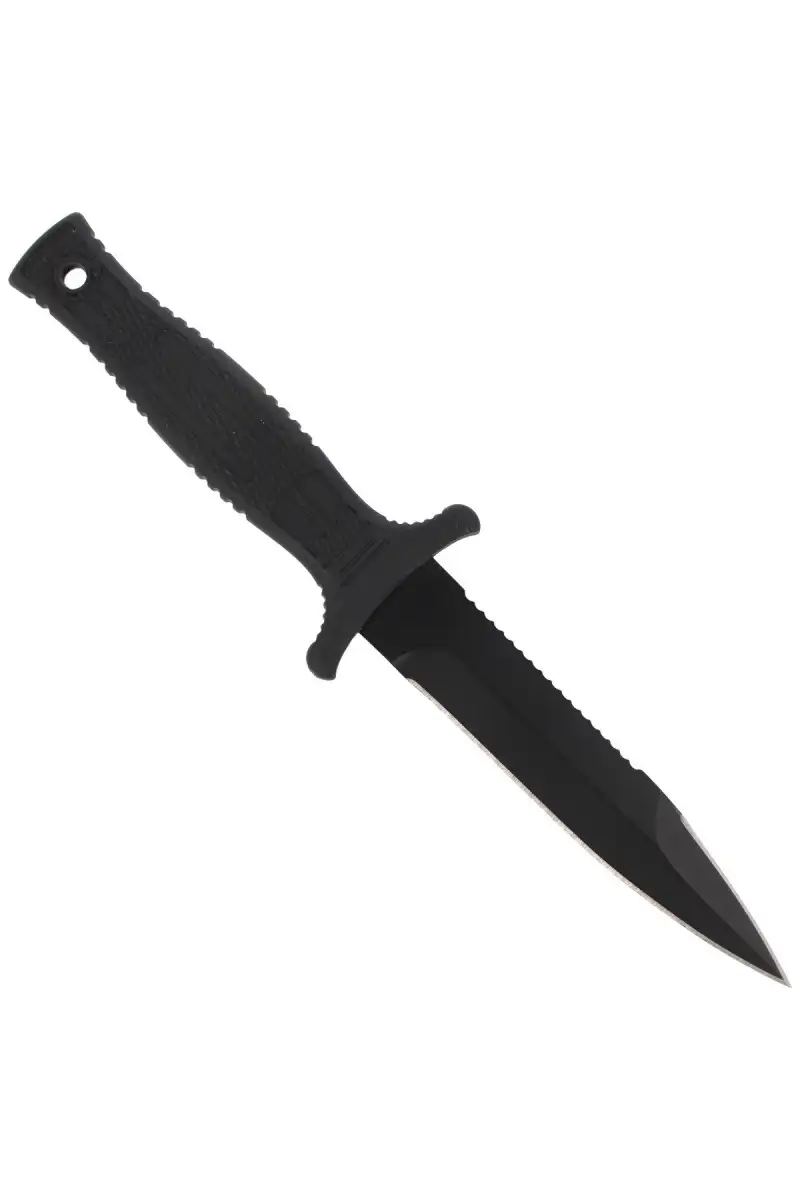 Nóż boot K25 Tactical Botero Black Rubber, Titaniu