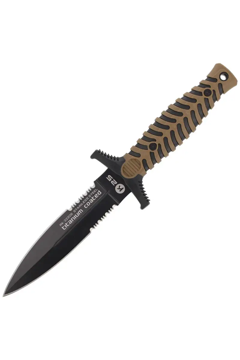 Nóż boot K25 Tactical Coyote ABS-Rubber, Titanium