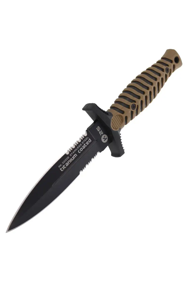 Nóż boot K25 Tactical Coyote ABS-Rubber, Titanium