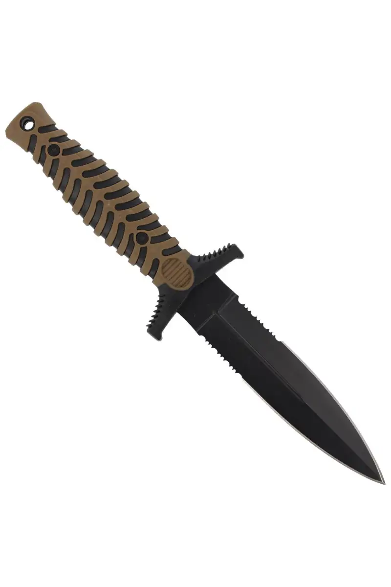 Nóż boot K25 Tactical Coyote ABS-Rubber, Titanium