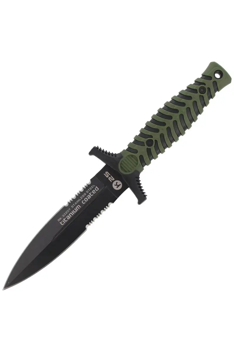 Nóż boot K25 Tactical Green ABS-Rubber, Titanium C