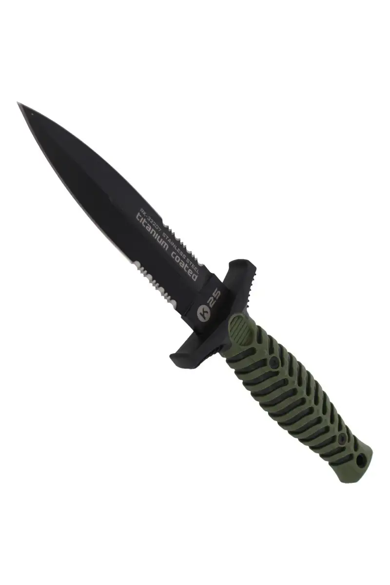 Nóż boot K25 Tactical Green ABS-Rubber, Titanium C