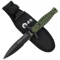 Nóż boot K25 Tactical Green ABS-Rubber, Titanium C