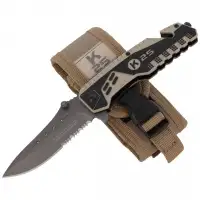 Nóż ratowniczy K25 G-10 BiColor Black/Coyote, Tita
