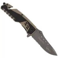 Nóż ratowniczy K25 G-10 BiColor Black/Coyote, Tita