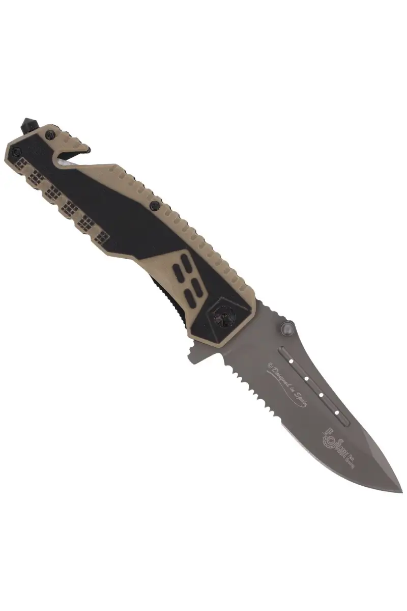 Nóż ratowniczy K25 G-10 BiColor Black/Coyote, Tita