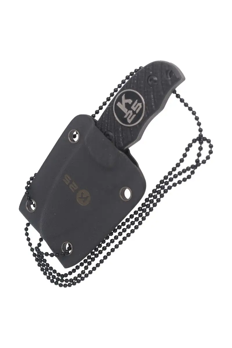 Nóż na szyję K25 Dakar Neck Knife Black G-10, Tita