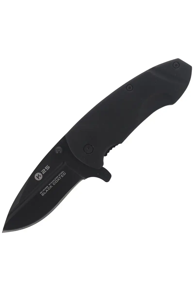 Nóż K25 Black Aluminium, Black Coated 65mm (18488)