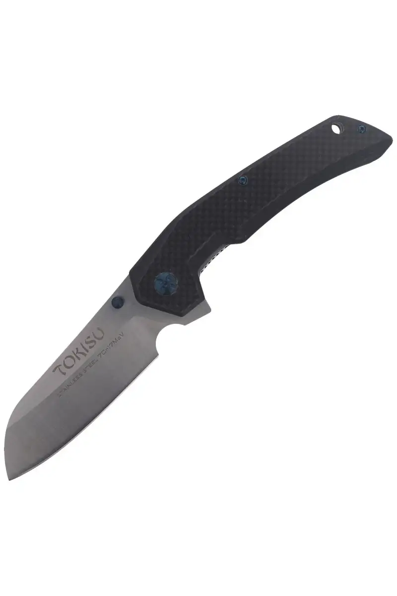 Nóż TOKISU Tactical Black G-10/Carbon Fiber, Satin