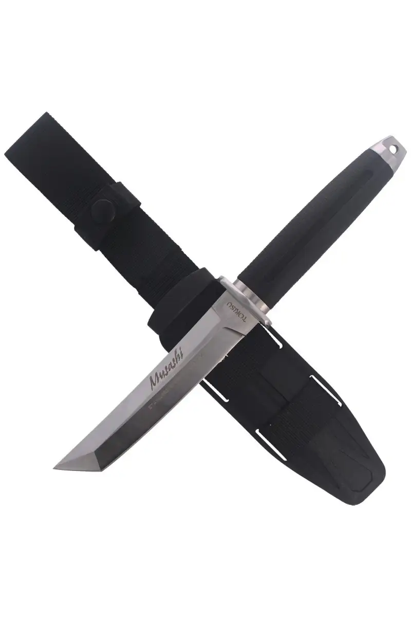 Nóż TOKISU Musashi Black Rubber, Satin (32390)