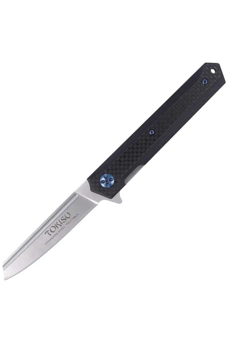 Nóż TOKISU Tactical Black G10/Carbon Fiber, Satin