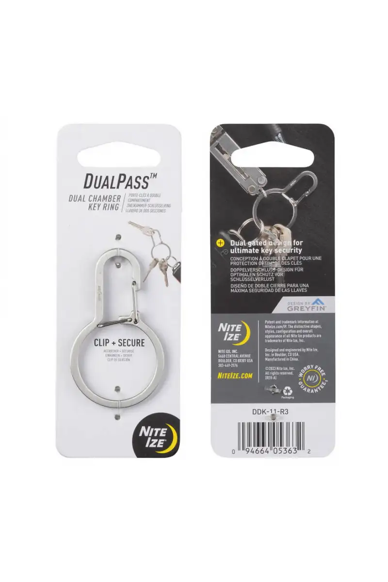 Karabińczyk Nite Ize z podwójną komorą DualPass