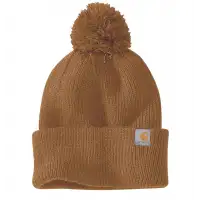 Czapka z Pomponem Carhartt Cuffed Beanie Brown