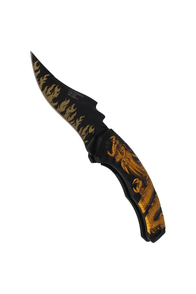Nóż Herbertz Solingen Gold Dragon Aluminium, Black