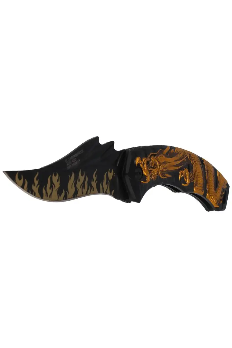 Nóż Herbertz Solingen Gold Dragon Aluminium, Black