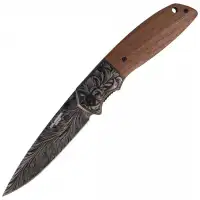 Nóż Herbertz Solingen Walnut Wood, Dark Blade (584