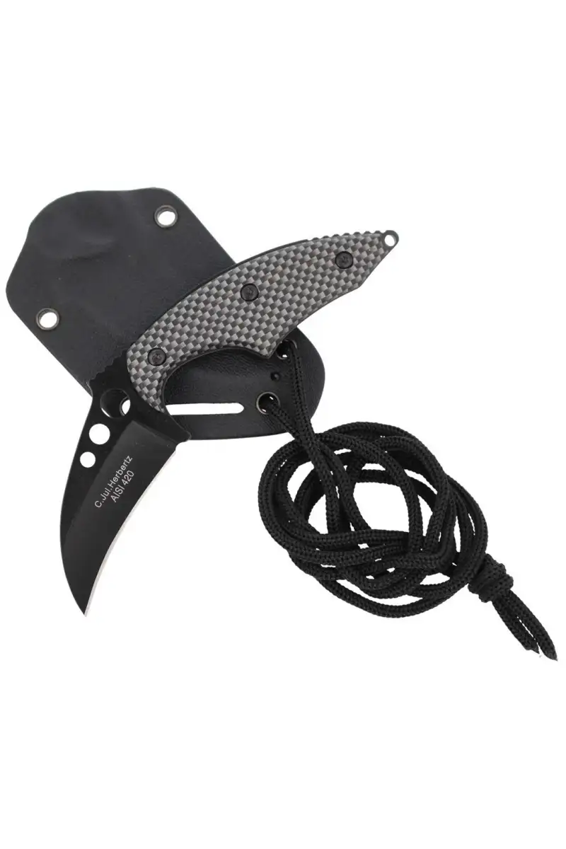 Nóż na szyję Herbertz Solingen Neck Knife Black /