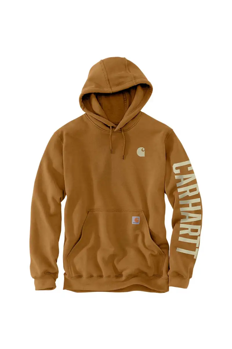 Bluza Carhartt Rain Defender Mid Sleeve Log Brown