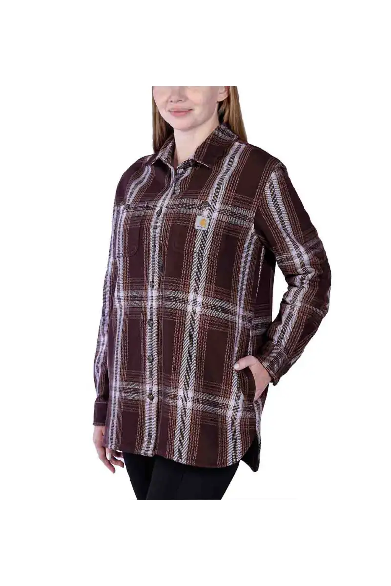 Koszula Wierzchnia z Polarem Heavy Lavender