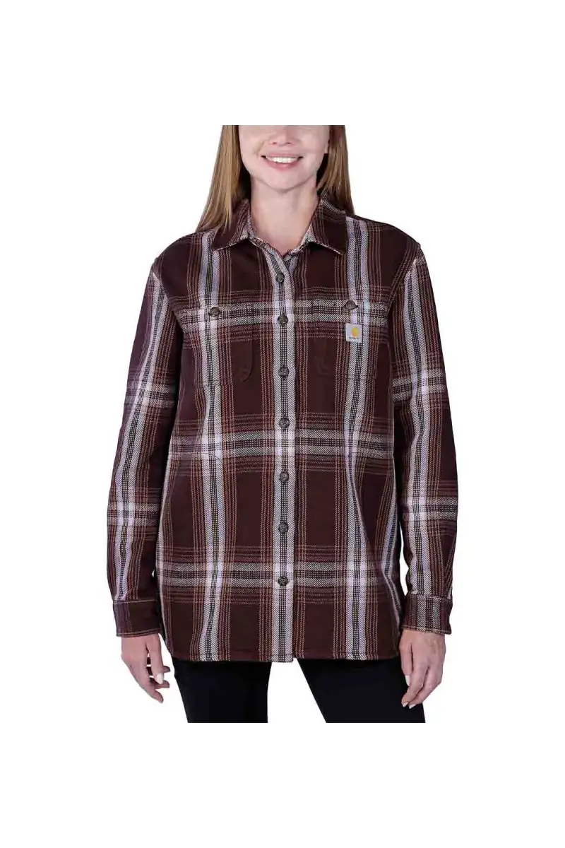 Koszula Wierzchnia z Polarem Heavy Lavender