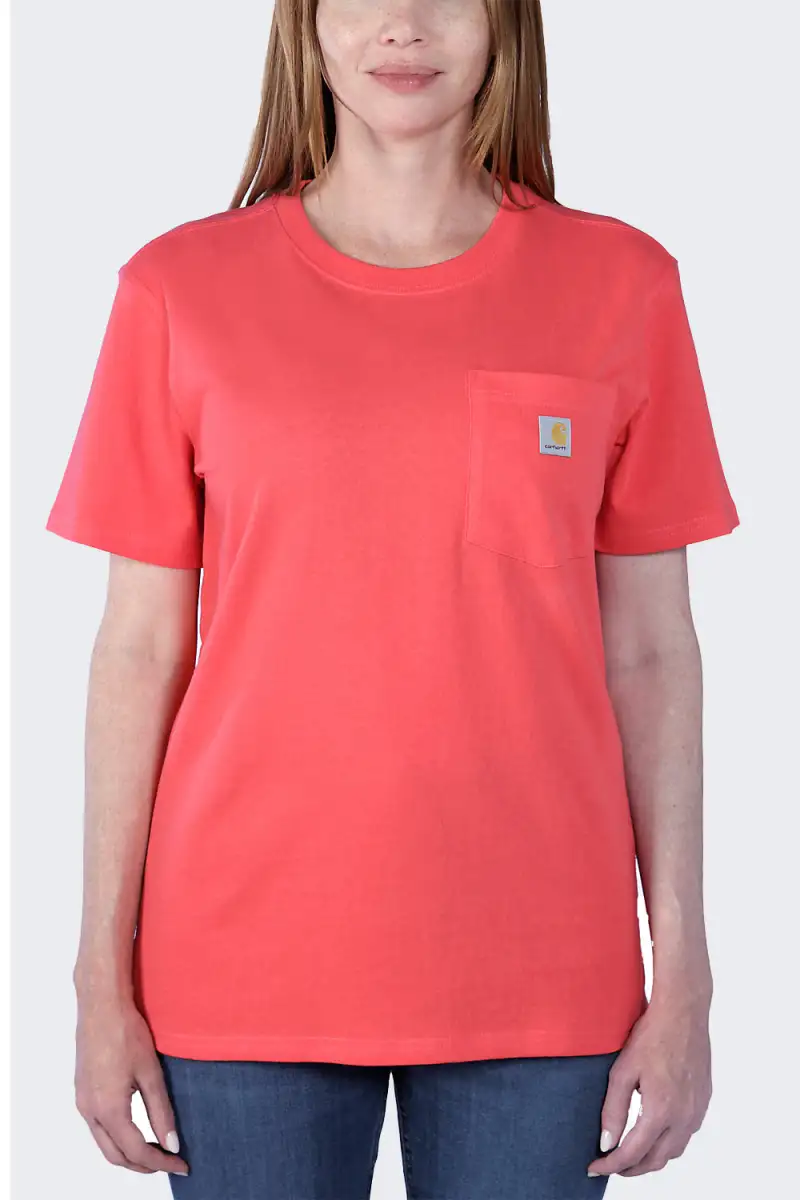 Koszulka Carhartt WK87 Pocket SS Bittersweet