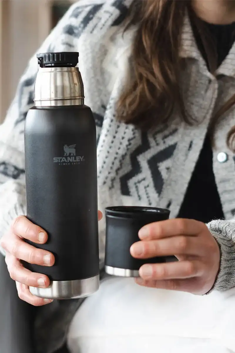 Termos Obiadowy Ze Sztućcami Stanley 750ml Black