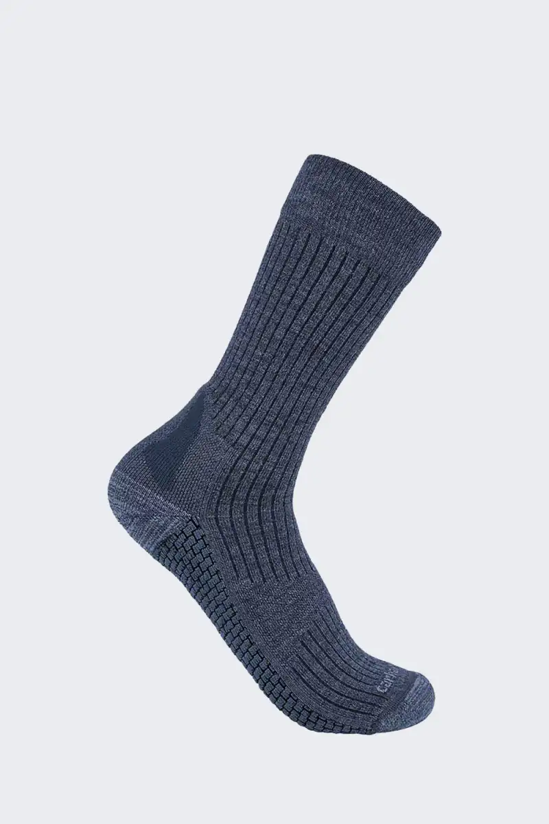 Damskie Wełniane Skarpety Carhartt Force Grid Navy