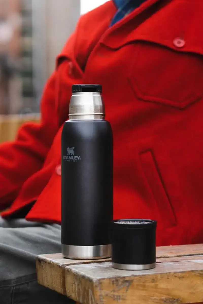 Termos Obiadowy Ze Sztućcami Stanley 1L Black