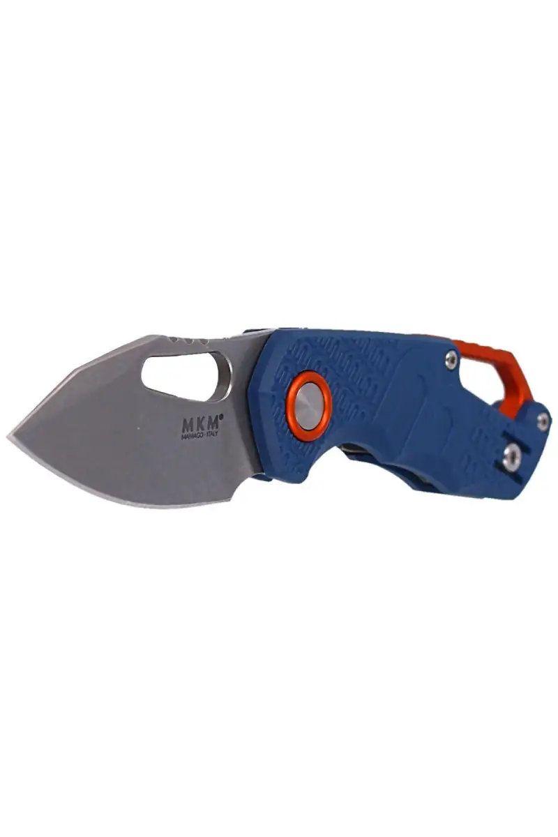 Nóż MKM Isonzo Clip Point Blue FRN, Stone Washed N