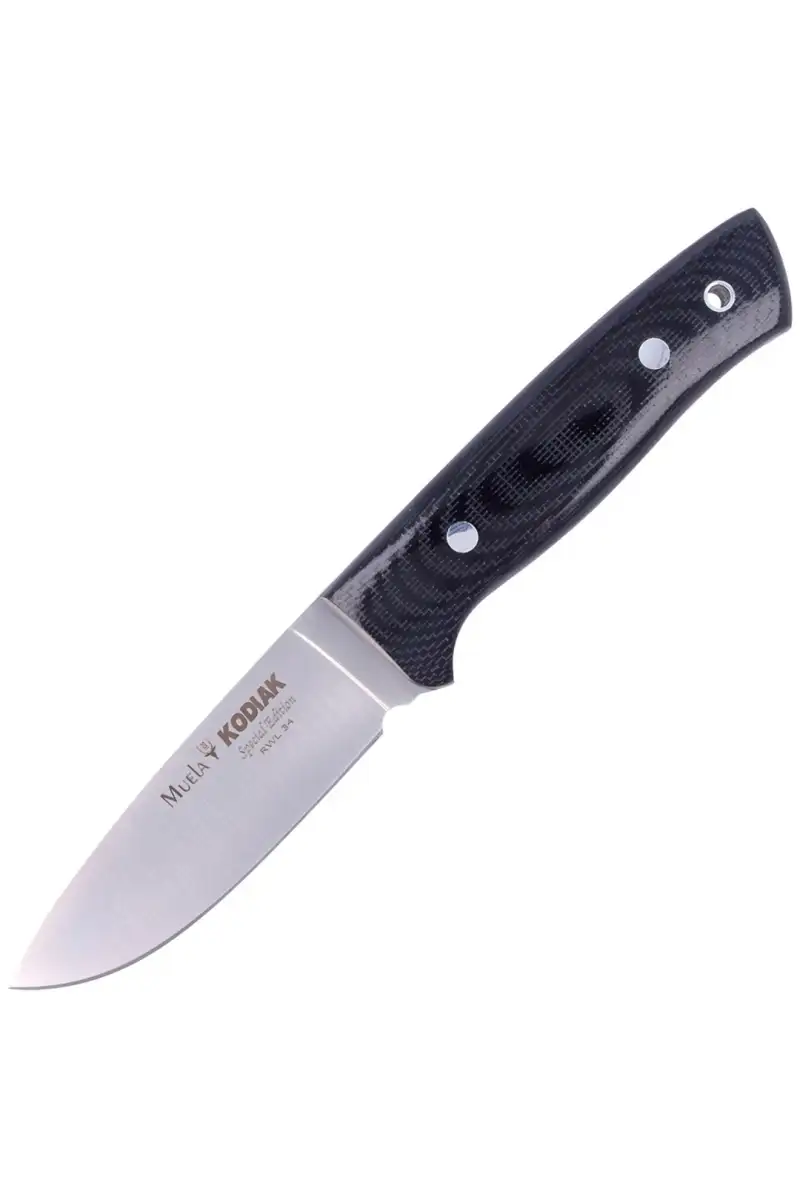 Nóż Muela Kodiak Black Micarta, Satin RWL34 (KODIA