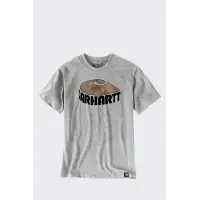 Koszulka Carhartt Heavyweight Camo C Heather Gray
