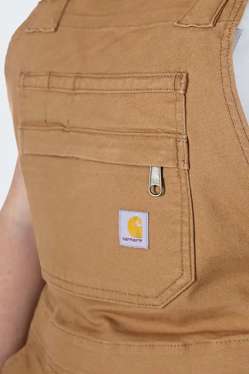 Krótkie Ogrodniczki Carhartt Rugged Canvas Brown