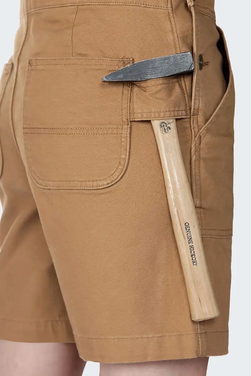 Krótkie Ogrodniczki Carhartt Rugged Canvas Brown