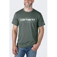 Koszulka Carhartt Force Mid Logo Graphic Carbon