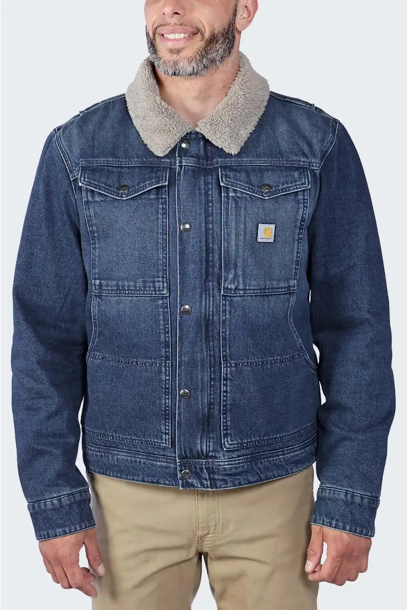 Kurtka Jeansowa Carhartt Denim Sherpa Beech