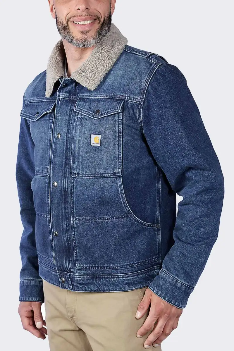Kurtka Jeansowa Carhartt Denim Sherpa Beech