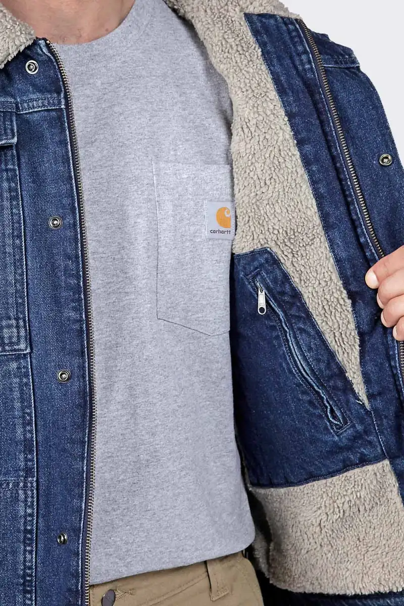 Kurtka Jeansowa Carhartt Denim Sherpa Beech