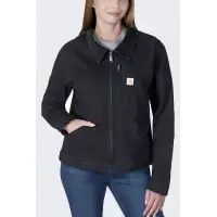Damska Kurtka Carhartt Detroit Rugged Canvas Black