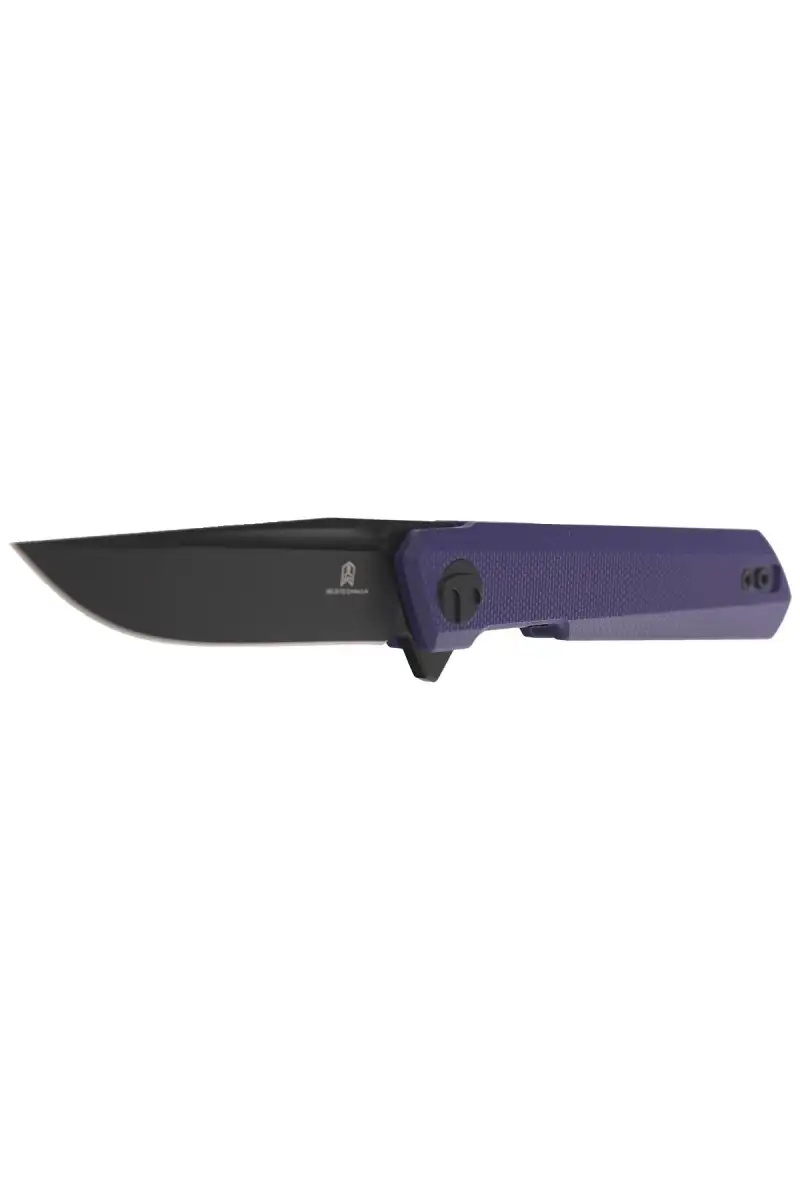 Nóż Bestechman Mini Dundee Purple G10, Black DLC D2 by Ostap Hel (BMK03J)
