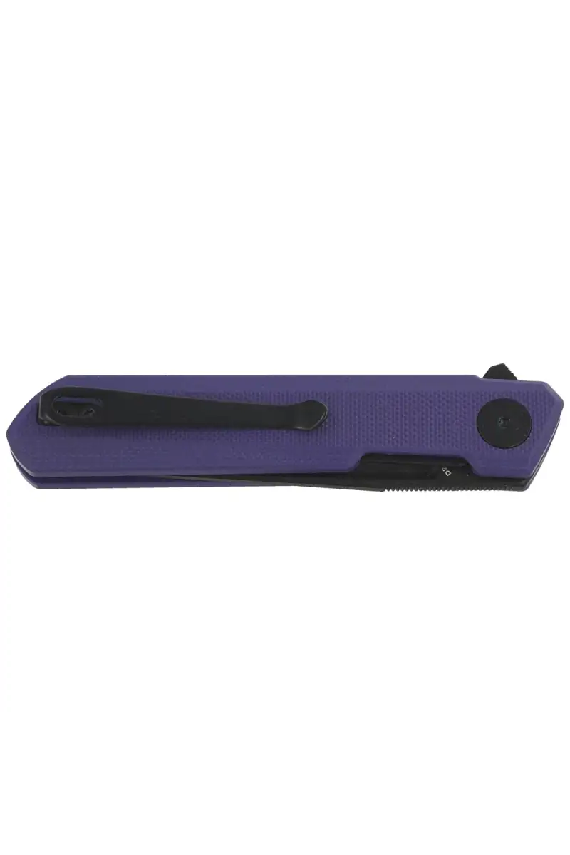 Nóż Bestechman Mini Dundee Purple G10, Black DLC D2 by Ostap Hel (BMK03J)