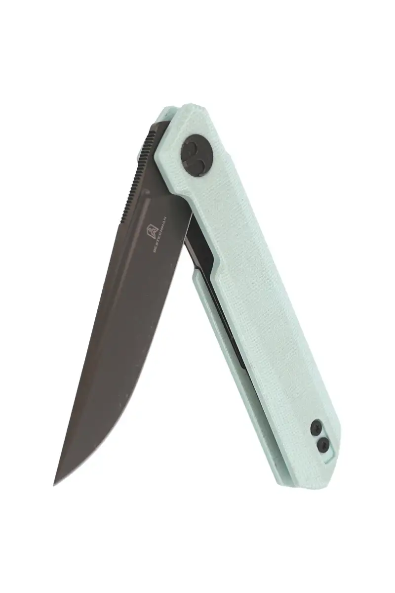 Nóż Bestechman Mini Dundee Ice Cream Blue G10, Grey DLC D2 by Ostap Hel (BMK03G)